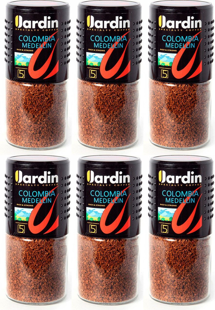 Кофе Jardin Colombia Medellin растворимый, комплект: 6 упаковок по 95 г  #1