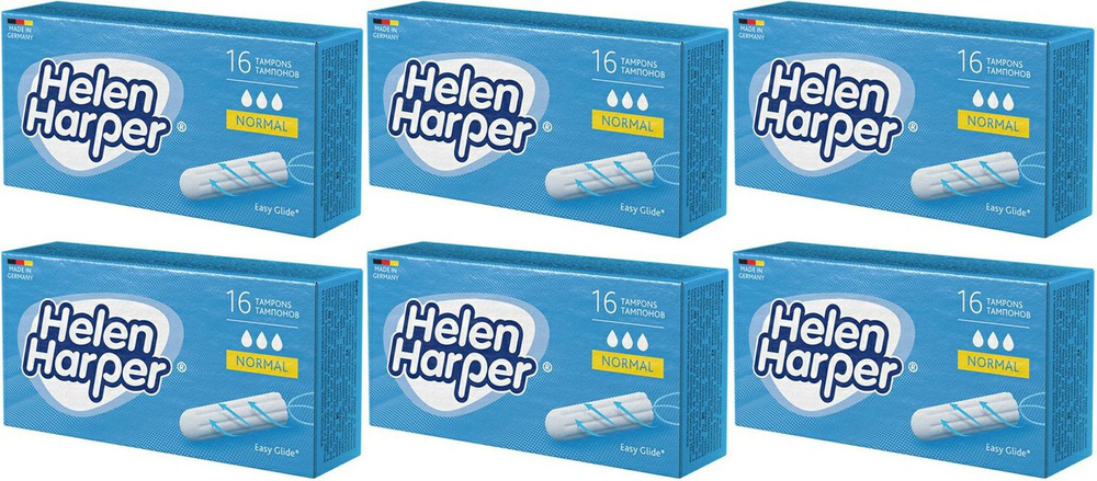 Тампоны Helen Harper Normal, комплект: 6 упаковок по 16 шт #1