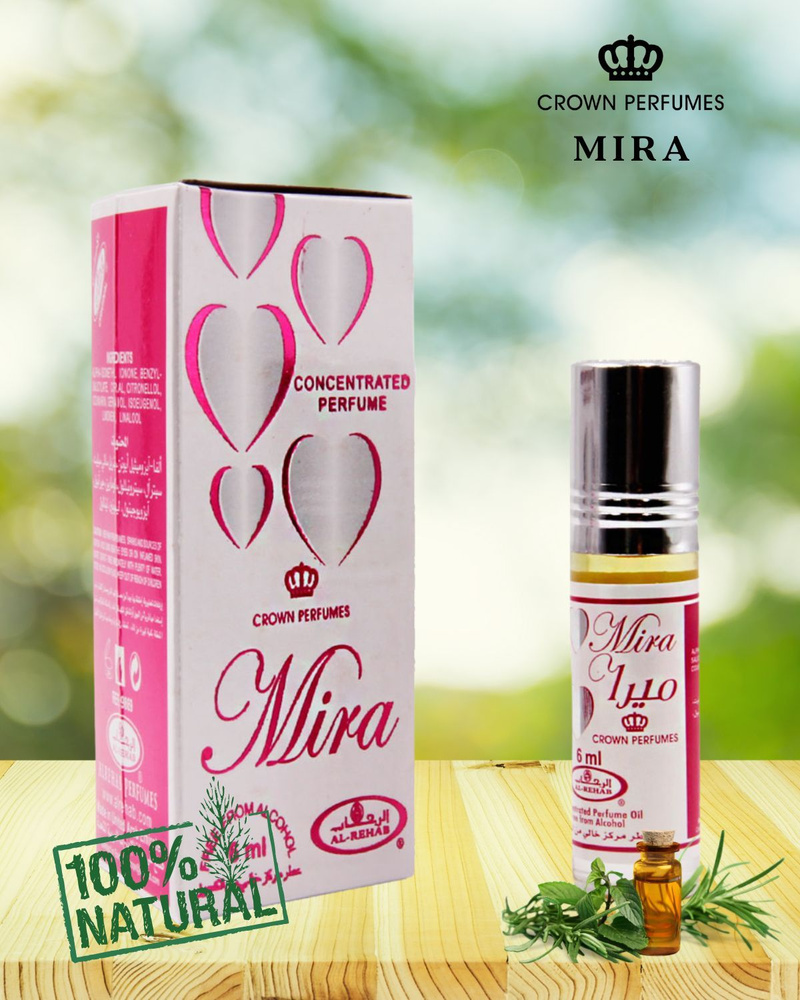 Масляные женские духи Mira Al Rehab Crown Perfumes 6 мл, без спирта #1