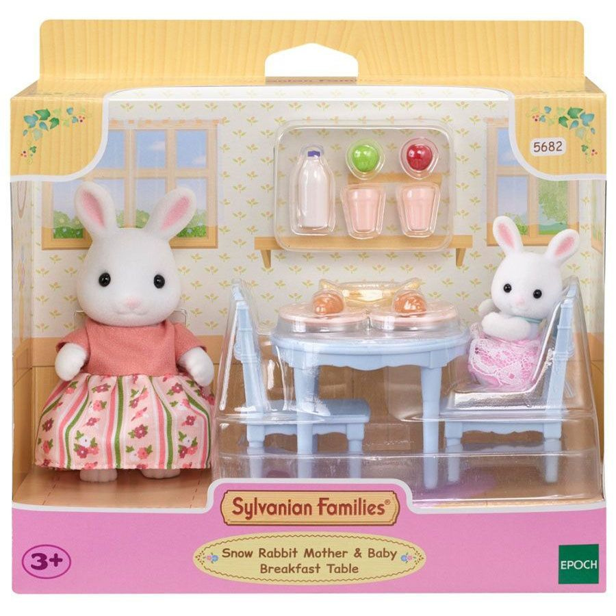 Sylvanian Families Столик для завтрака мамы и малыша снежных кроликов 5682 с 3 лет  #1