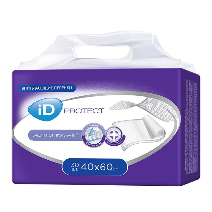 Пеленки iD Protect, 40x60 см, 30 шт. #1
