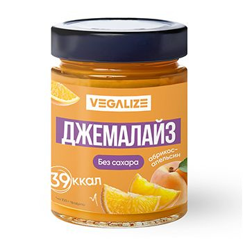 Десерт VEGALIZE из абрикоса и апельсина (без сахара) 240 г, Россия  #1