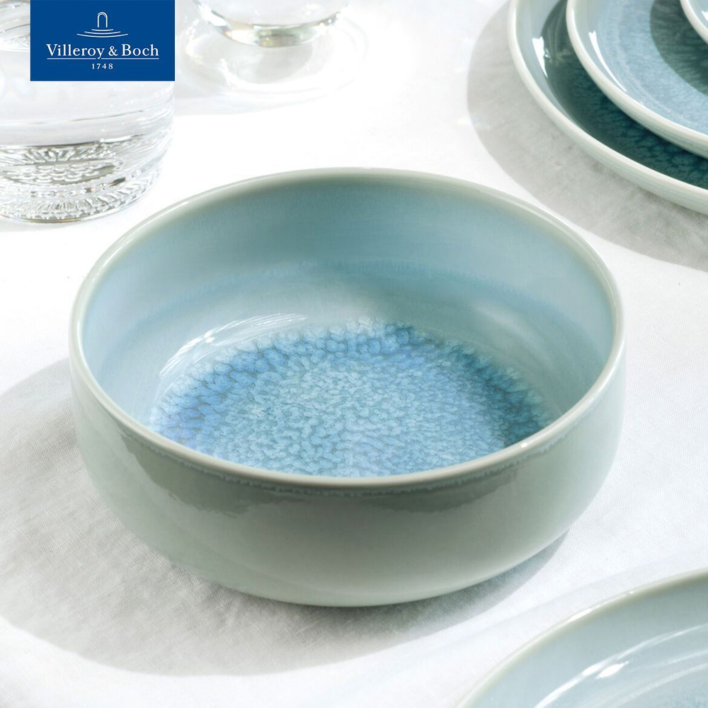 Салатник 780 мл, Crafted Blueberry turquoise, like. by Villeroy & Boch, Премиум-Фарфор  #1