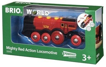 BRIO World 33592 Мощный красный локомотив с аккумулятором #1