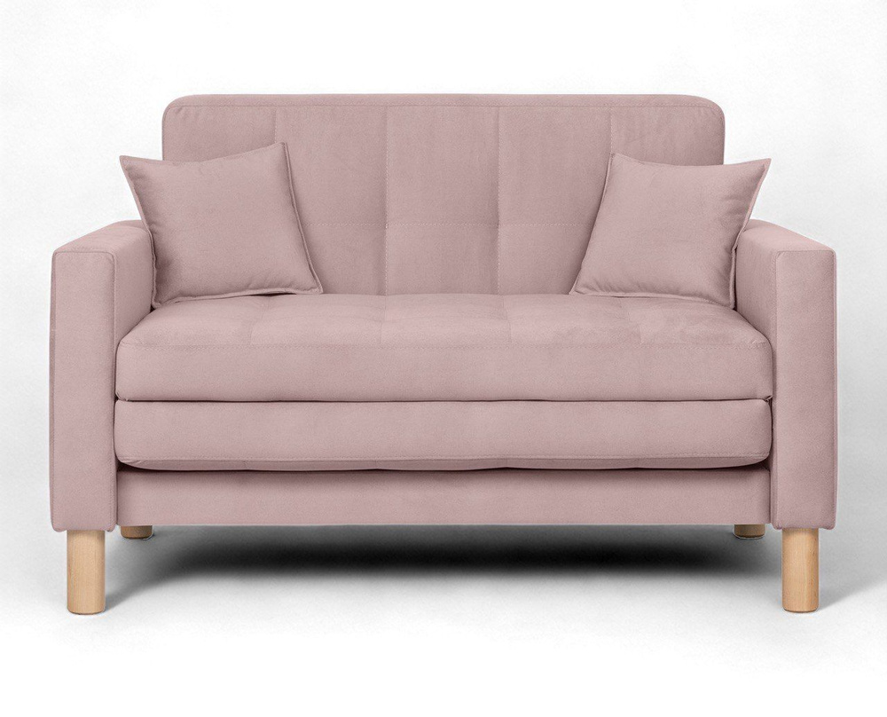 STORYstyle Диван-кровать ОСТИН, механизм Односекционный МТД, 122х80х81 см,розовый, темно-розовый  #1