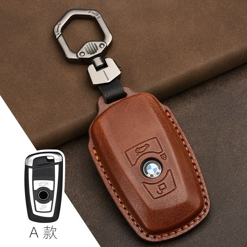 Чехол кожаный для автоключа BMW (2 кнопки) #1
