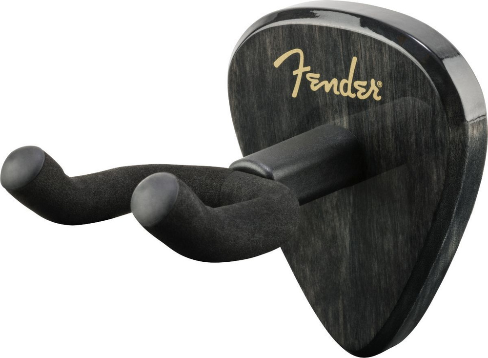 Настенное крепление для гитар в форме медиатора Fender 351 Wall Hanger, Black  #1