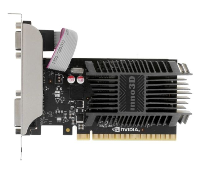 Inno3D Видеокарта GeForce GT 710 GeForce GT 710 Silent LP 1 ГБ (N710-1SDV-D3BX) #1