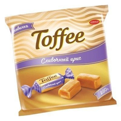 Ирис сливочный "Toffee" Азовская кондитерская фабрика 250 гр.  #1