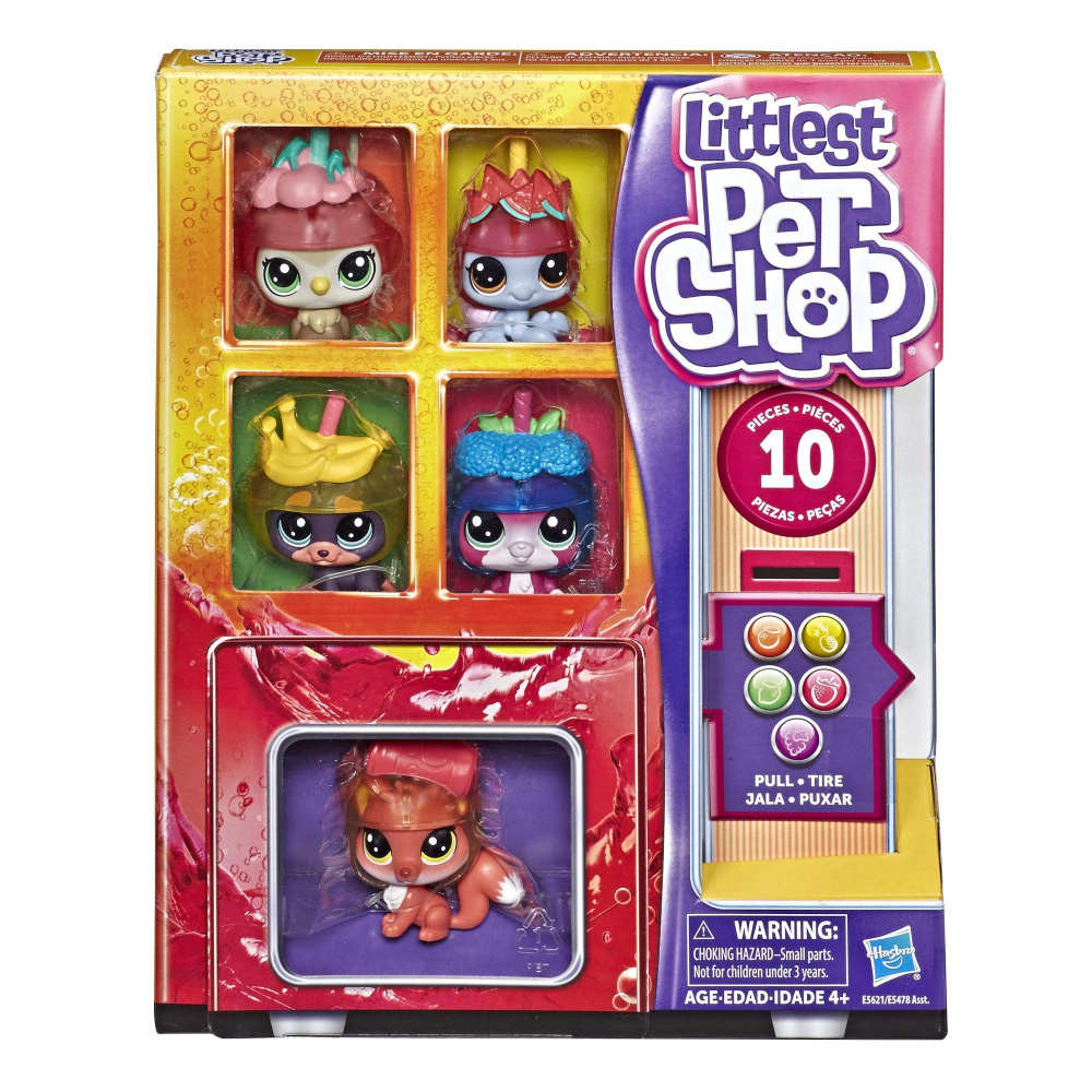 Littlest Pet Shop Набор Slushie Squad Pack, включающий 5 питомцев и 5 аксессуаров  #1