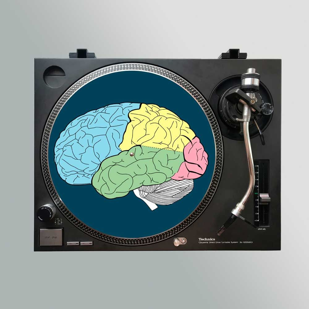 Слипмат Stereo Slipmats Brain Multicolour 2мм #1