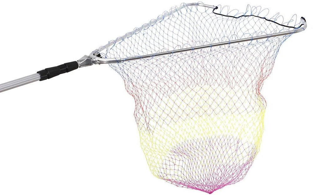 Подсачек для рыбалки, подсак для рыбы 50 см из лески цветной  #1