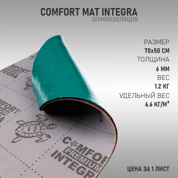 Шумоизоляция Comfort Mat Integra (70х50см 6мм) 1лист #1