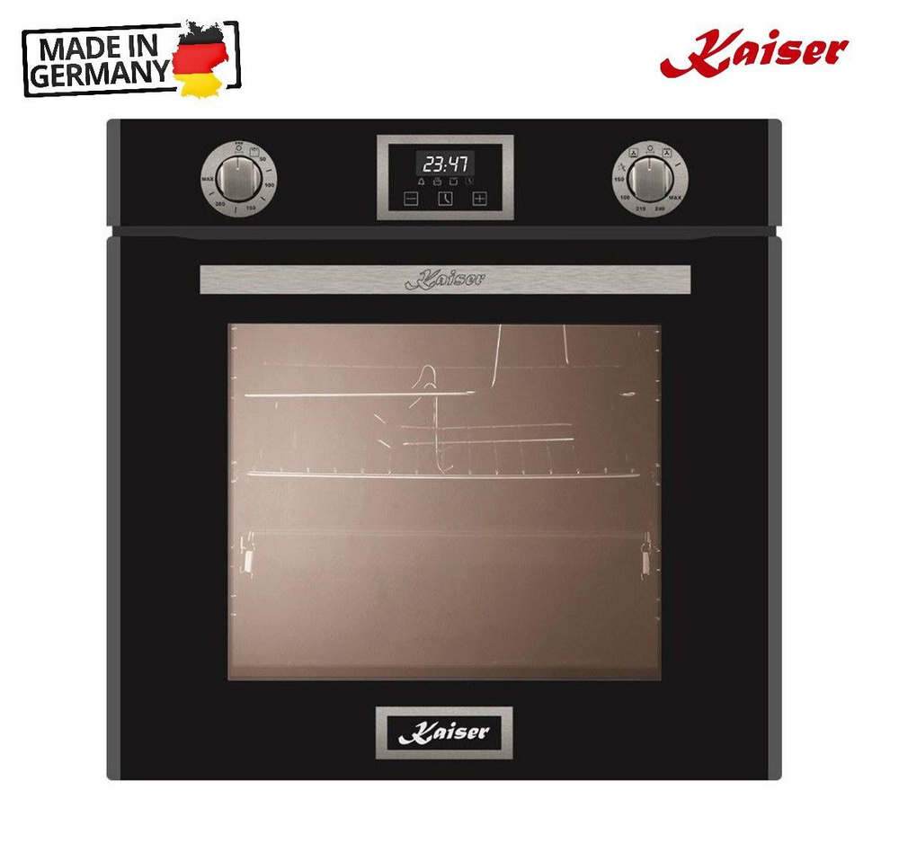 Газовый духовой шкаф 60 см Kaiser Grand Chef EG 6374 Sp черный #1