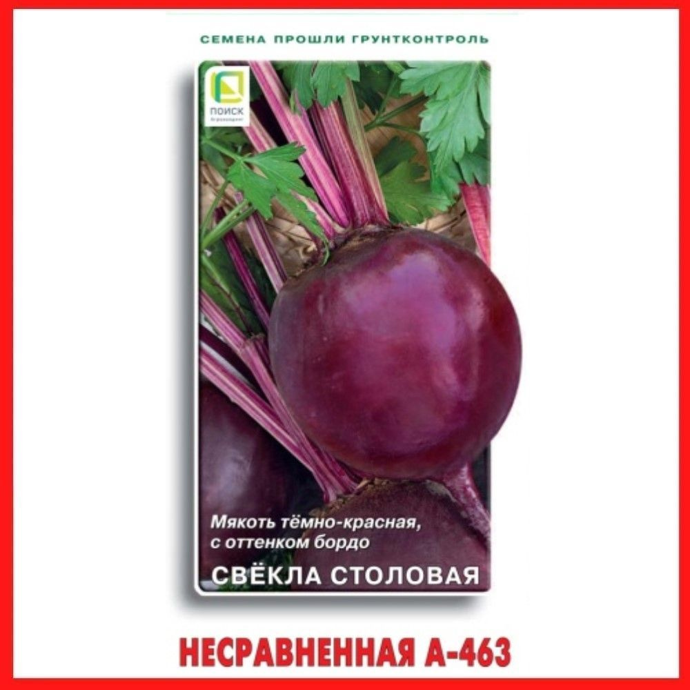 Семена Свекла столовая "Несравненная А-463", 3 гр, для дома, дачи и огорода, в открытый грунт, овощи #1