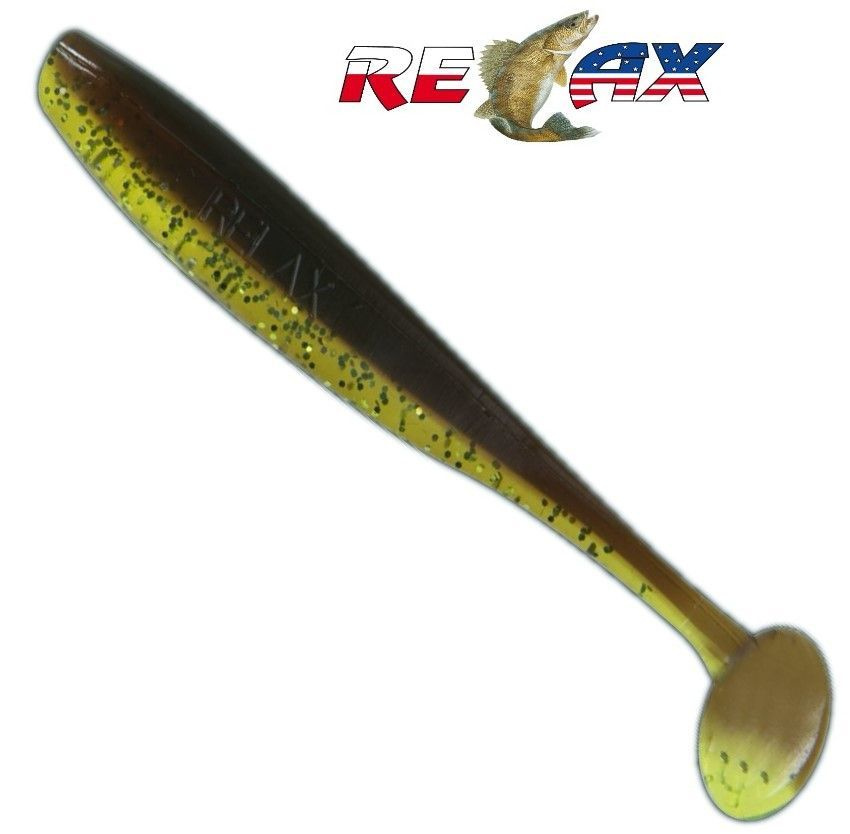 Приманка силиконовая Relax Bass 2.5" (10шт) цв. L052 / Вес 2,1гр / Для летней рыбалки / Мягкая приманка #1