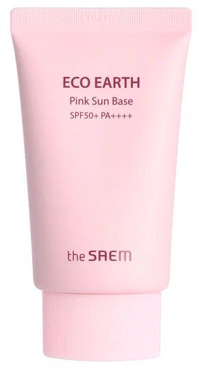 Солнцезащитная база под макияж с каламиновой пудрой The Saem Eco Earth Pink Sun Base SPF50+ PA+++  #1