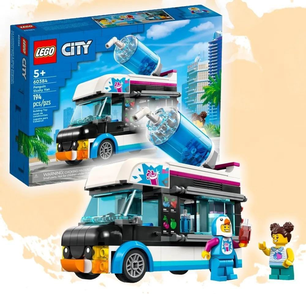 Конструктор LEGO City Фургон для шейков Пингвин 60384 #1
