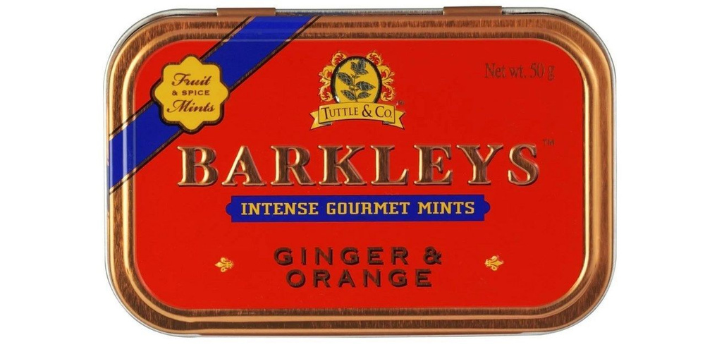 Леденцы Barkleys Mints Имбирь и апельсин, 50г, 6 штук #1