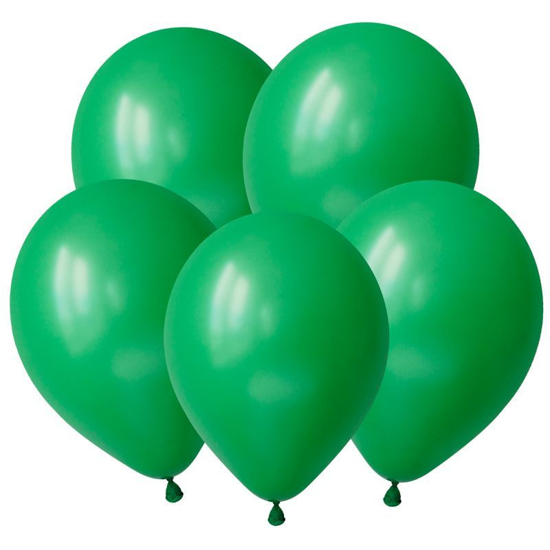 Зелёный , Пастель 5"/12,5 / Green / Латексный шар, 100 штук #1