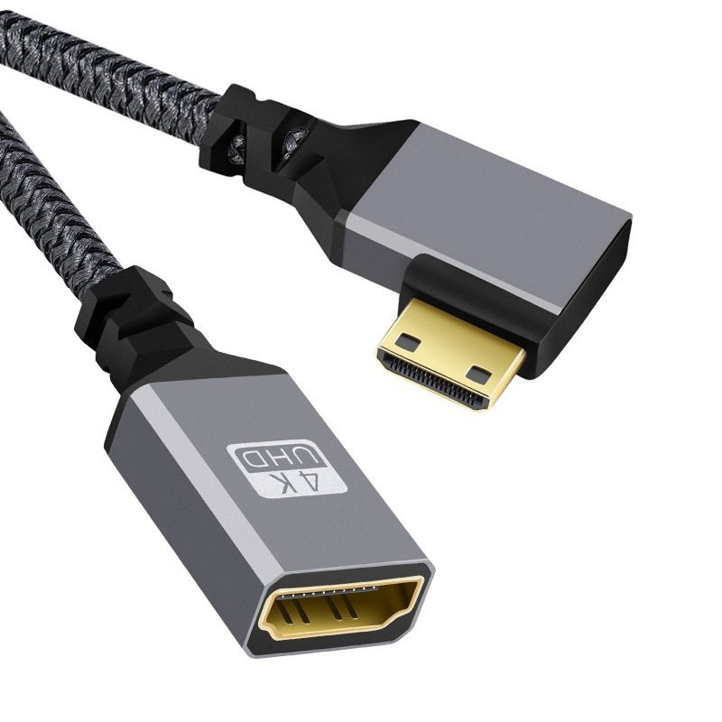 Cablecc 4K Type-C MINI HDMI 14 штекер 90 градусов под прямым углом к ...