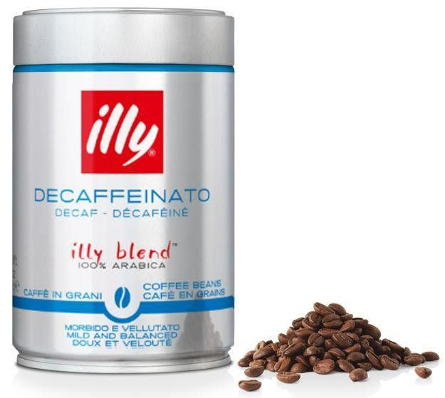 Illy Decaffeinato 250г кофе в зернах без кофеина ж/б #1