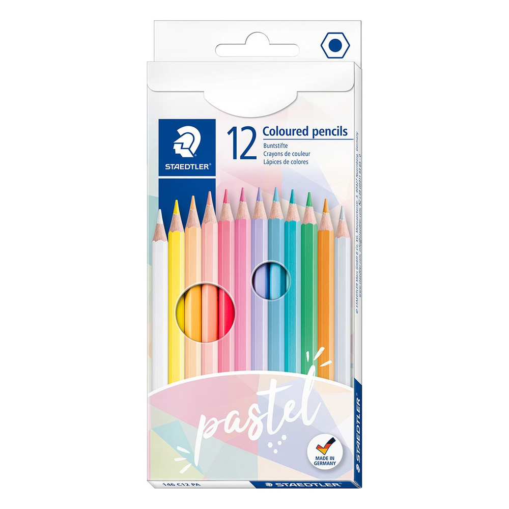 Набор цветных карандашей Staedtler Pastel, 12 шт #1
