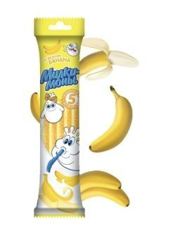 Соломинка "Милки Моны" банан 5 шт #1