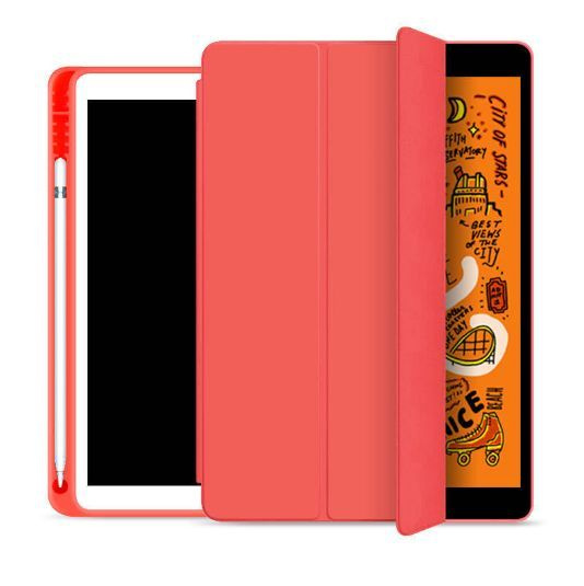 Чехол Protective Case для Apple iPad 10.2 (7, 8, 9 поколение) с отделением для стилуса, красный  #1