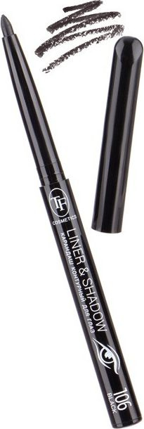TF cosmetics / ТФ косметикс Черный карандаш для глаз Linner&Shadow для любого типа кожи гелевый автоматический #1