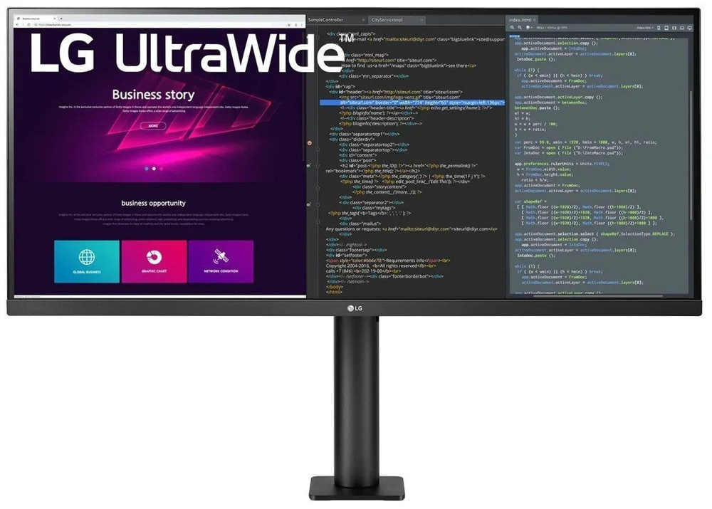 LG 34" Монитор UltraWide 34WN780-B, черный #1