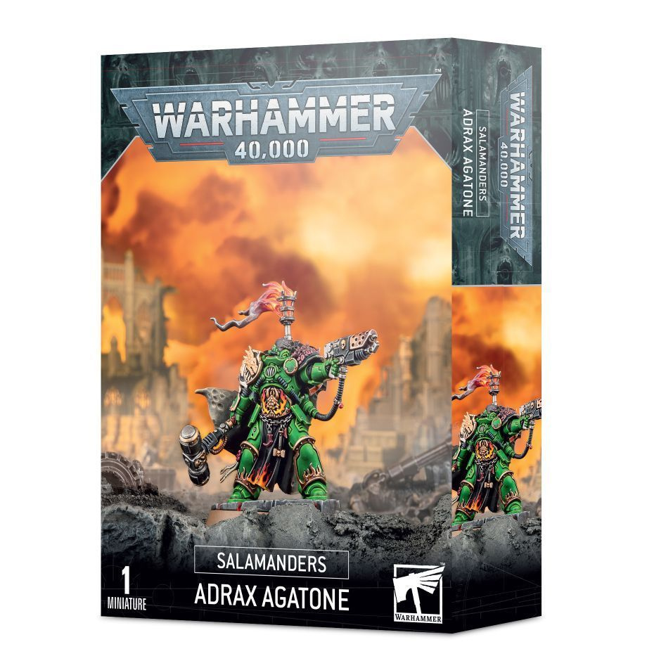 Набор миниатюр для настольной игры Warhammer 40000 - Salamanders: Adrax Agatone  #1