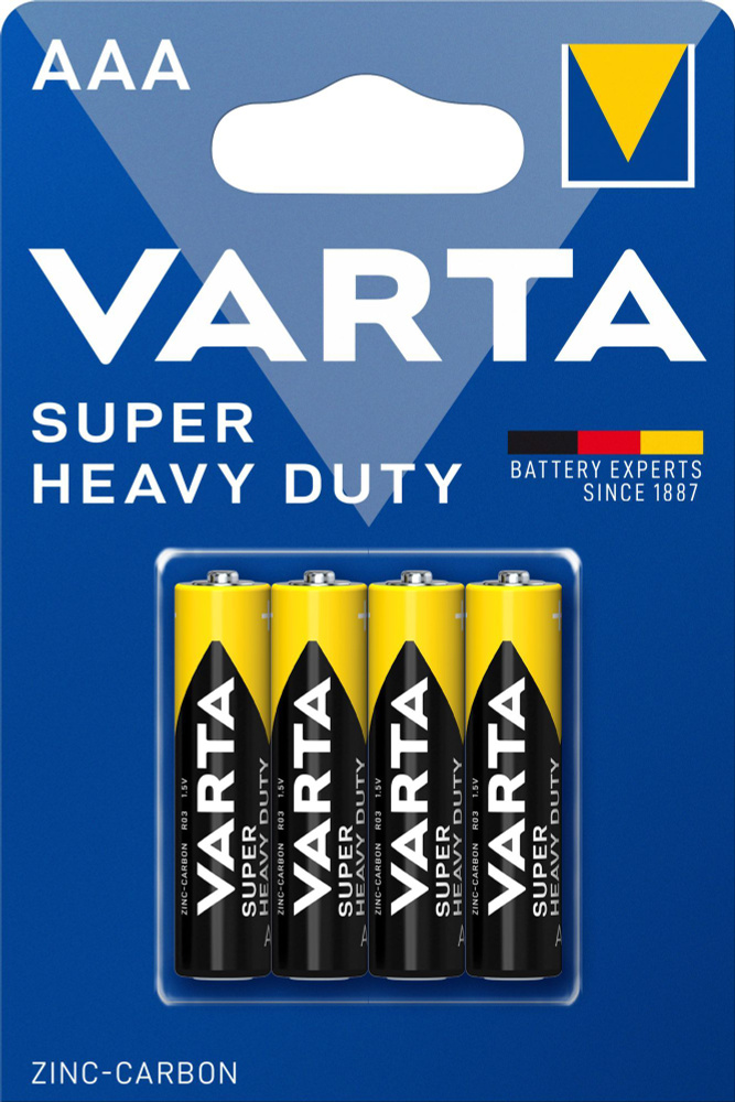 Батарейка Varta SUPERLIFE R03 AAA 4шт 1.5v #1