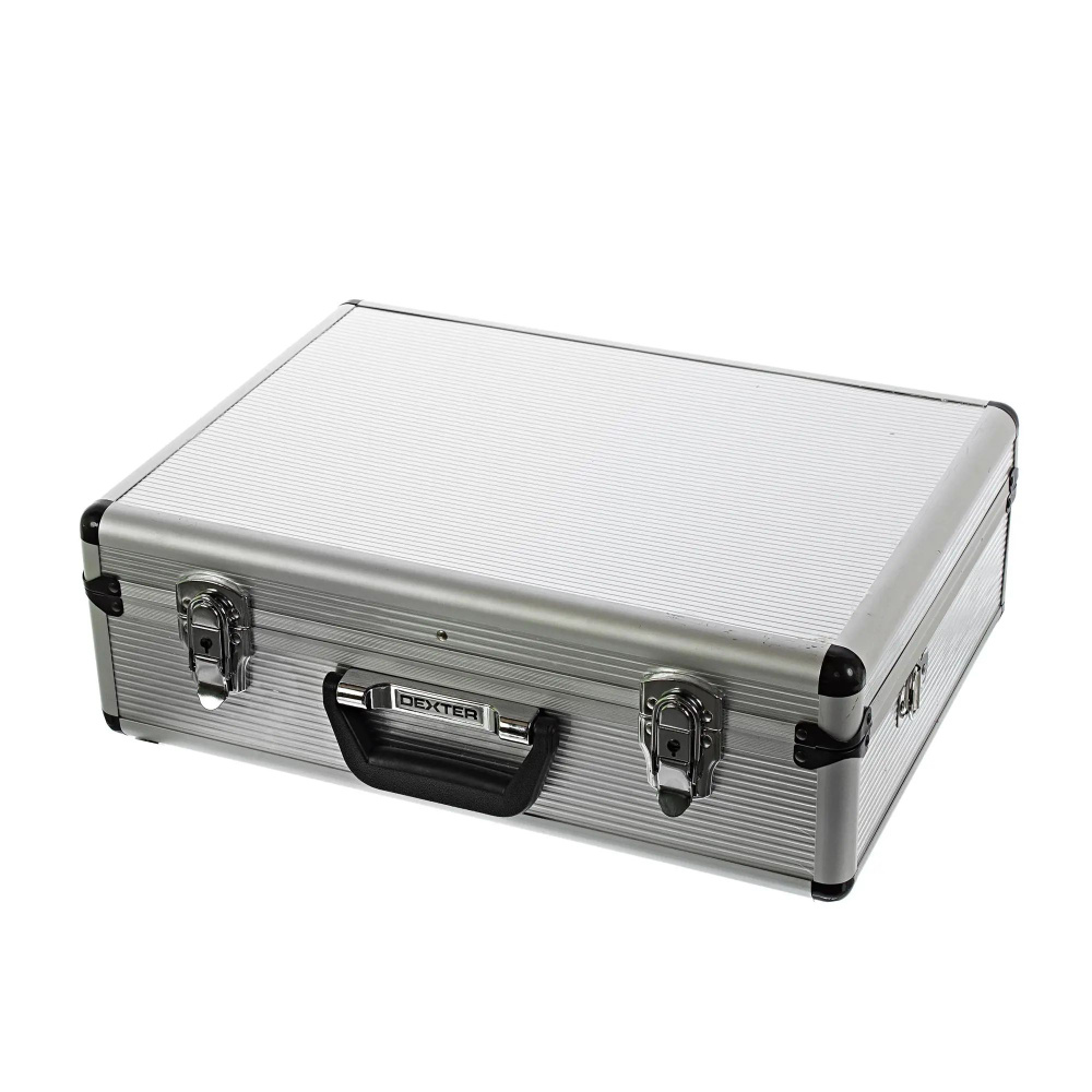 Ящик для инструмента 455х330х152мм, алюминий/двп, цвет серебро  #1