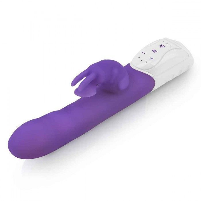 Фиолетовый вибромассажер с клиторальной стимуляцией Clitoral Suction Rabbit - 24,5 см.  #1