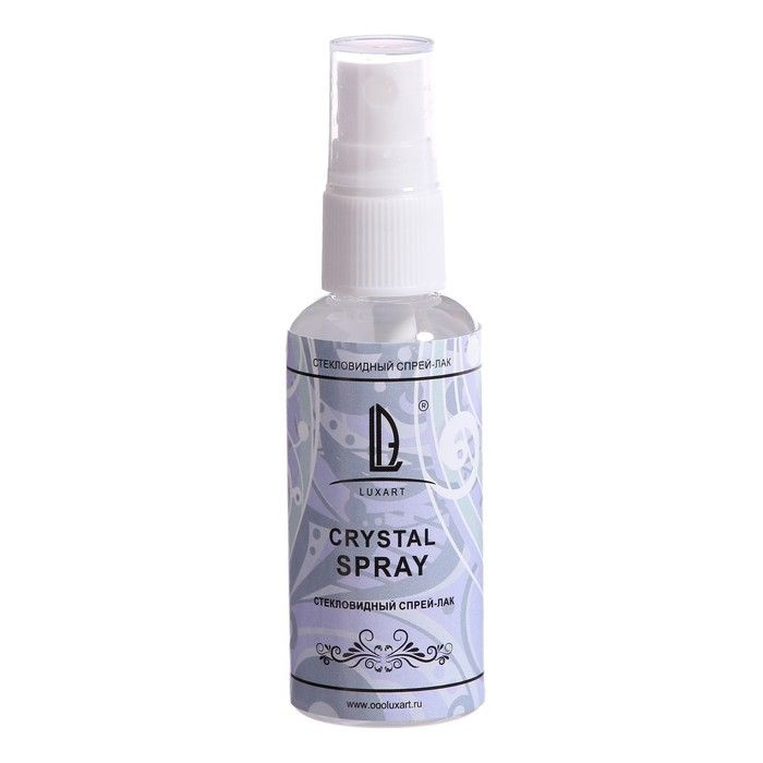 Лак стекловидный глянцевый (спрей) LUXART CrystalSpray, 50 мл, спиртовая основа, не липкий  #1