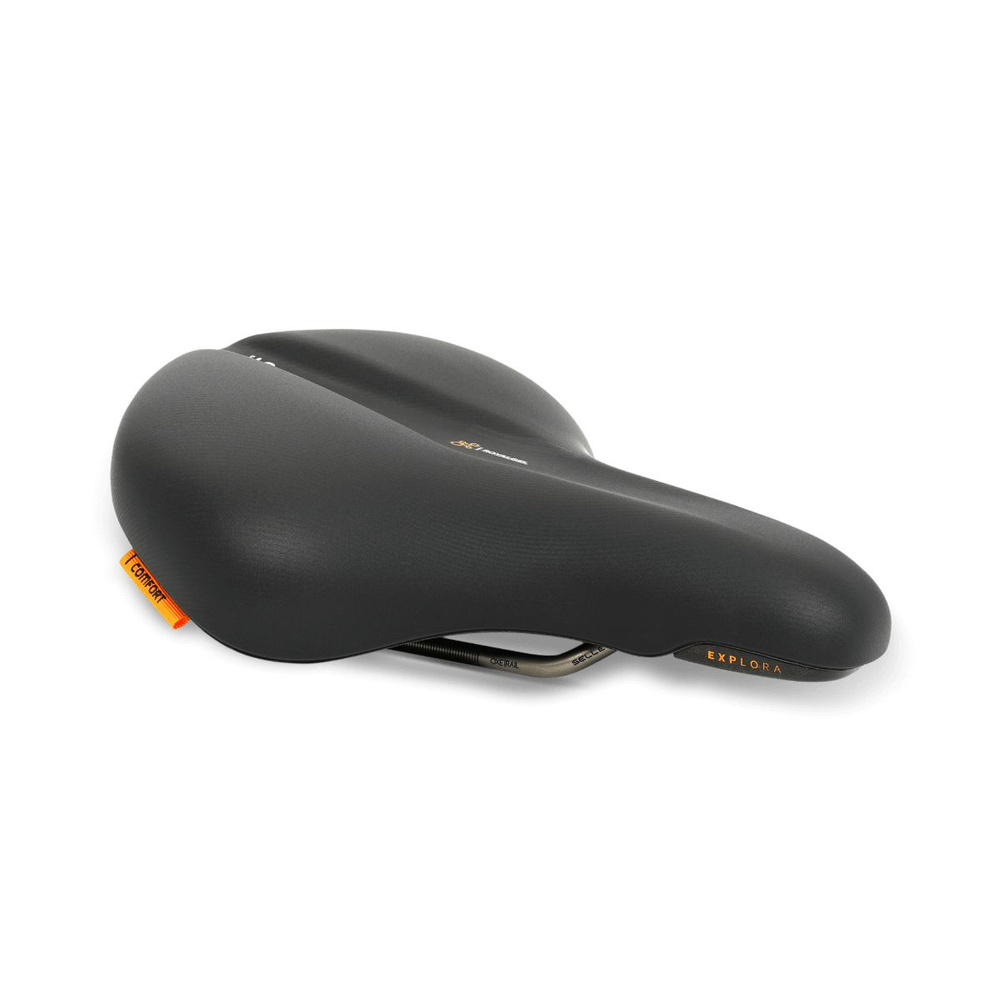 Седло велосипедное Selle Royal Explora Relaxed Black, 250x215 мм, посадка 90 градусов  #1