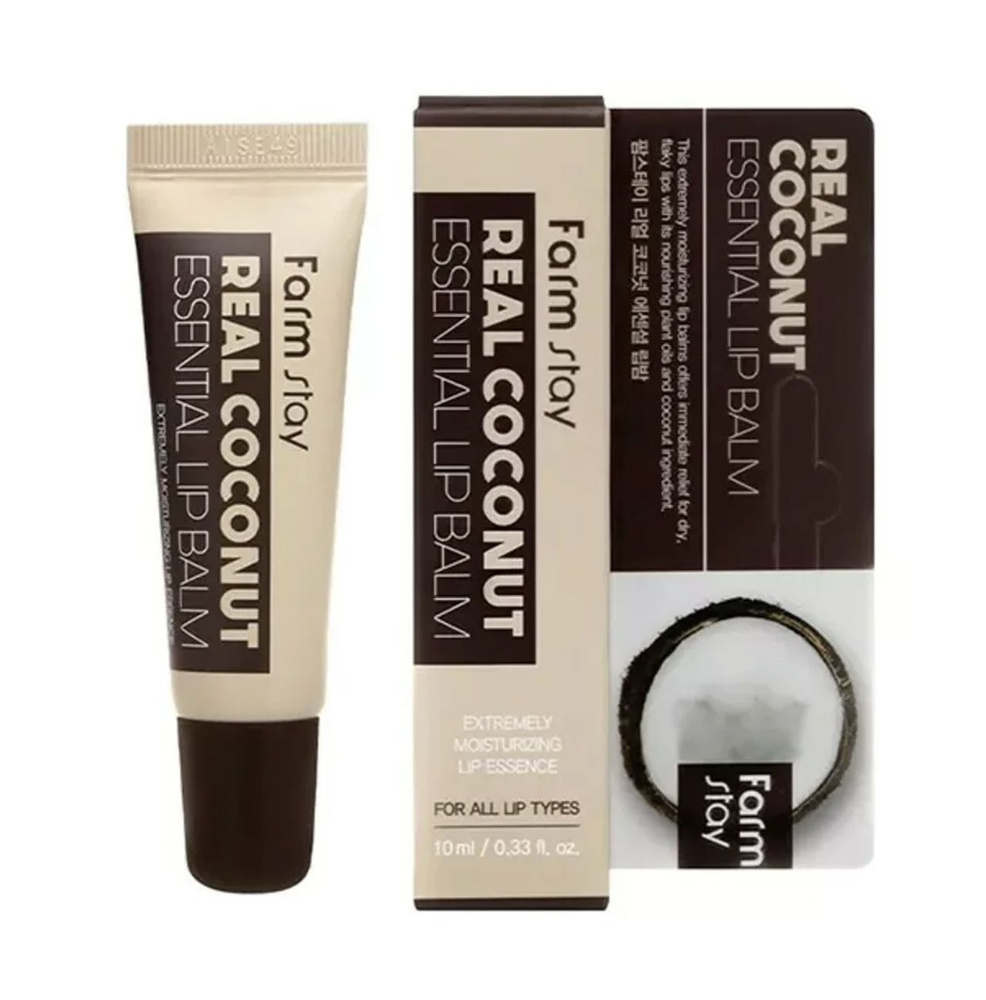 FARMSTAY Суперувлажняющий бальзам для губ с экстрактом кокоса FarmStay Real Coconut Essential Lip Balm #1