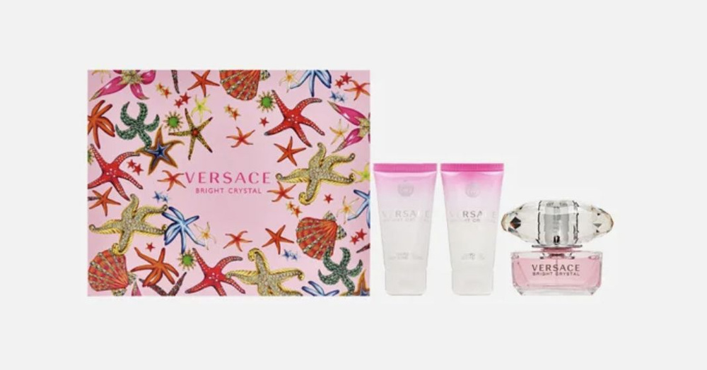 Versace Bright Crystal Ж Набор Туалетная вода спрей 50 мл + гель для душа и ванны 50 мл + лосьон для #1