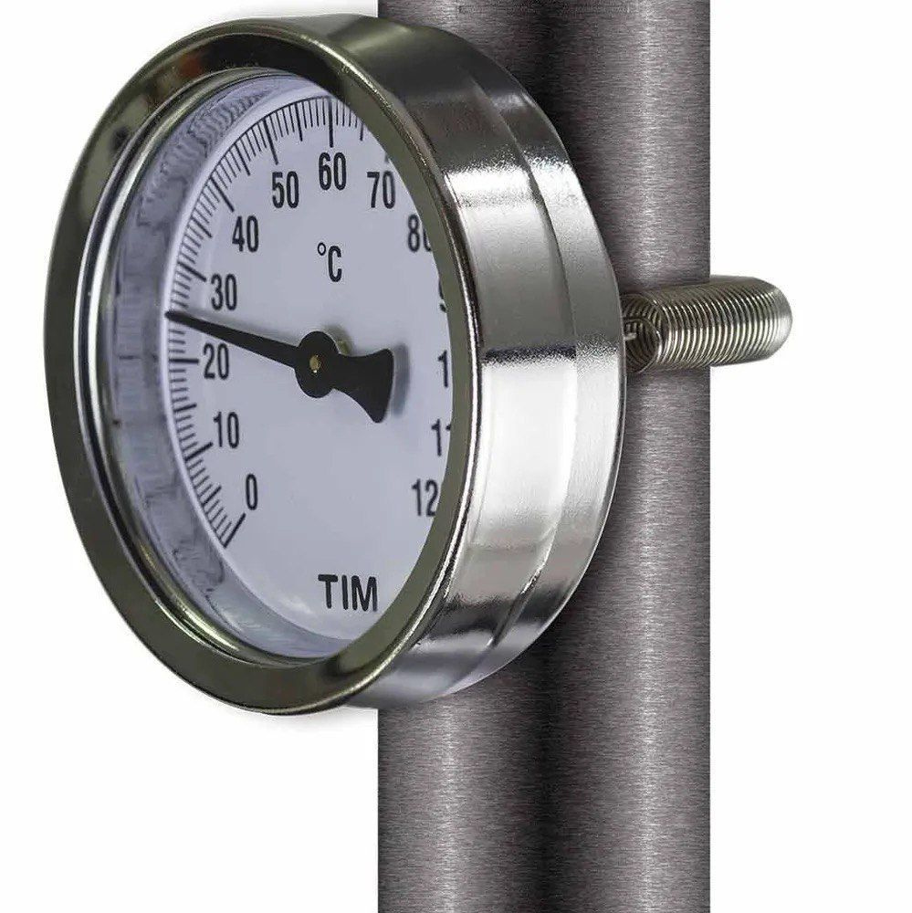 Термометр биметаллический Накладной с Пружиной 63/120* TIM #1