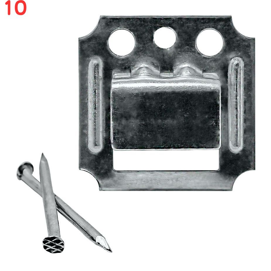 Крепеж кляймер №4 с гвоздями для вагонки и блок хауса (100 шт.) (10 шт.)  #1