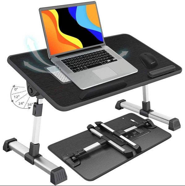 Складной стол для ноутбука/USB вентилятор охлаждения с регулировкой угла наклона  #1