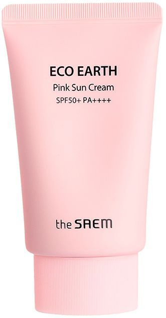 The Saem Крем солнцезащитный Eco Earth Pink Sun Cream SPF50+, 50г #1