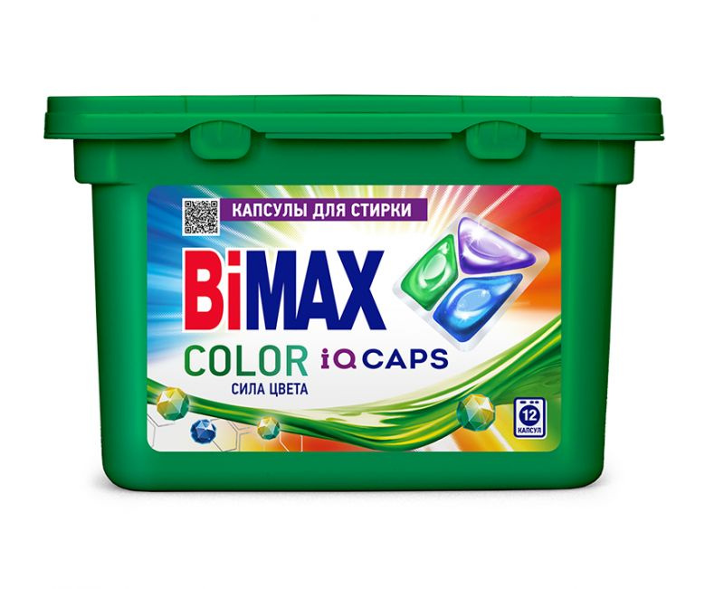 Капсулы для стирки BiMAX COLOR, 12 шт #1