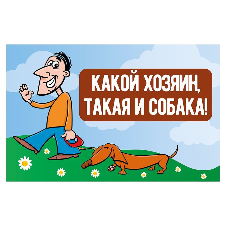 Табличка, Мастерская табличек, Выгул собак запрещён, 28x18 см  #1