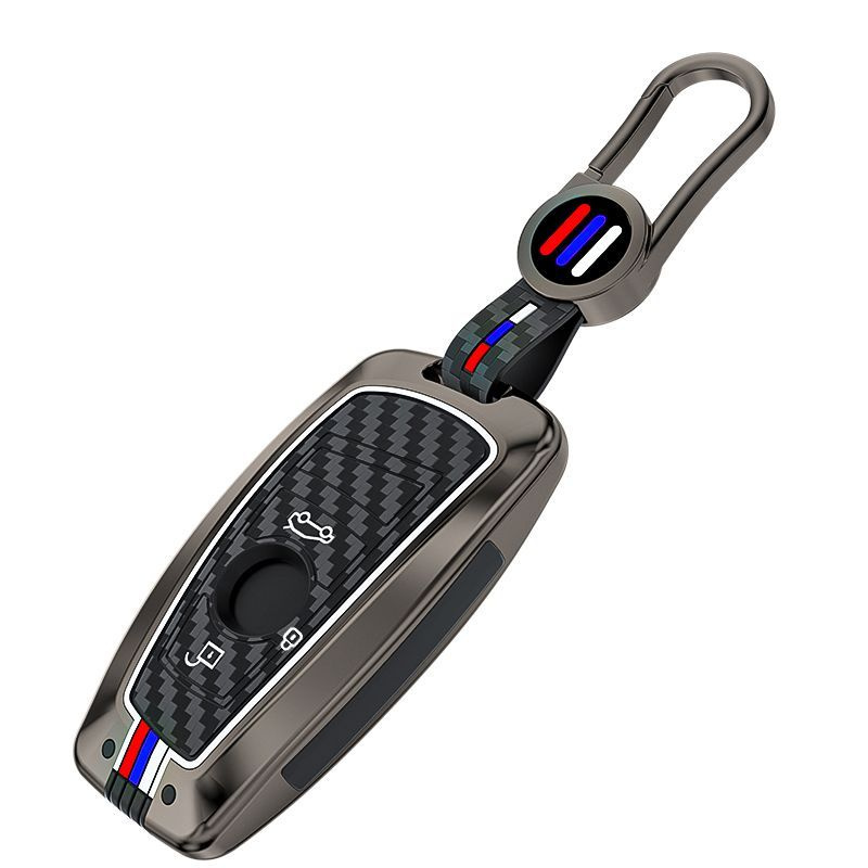Чехол для ключа автомобиля BMW / БМВ F серии 3 кнопки Carbon grey  #1
