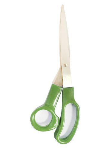 Ножницы канцелярские 20 см эргономичные с пластиковыми ручками, зеленый цвет  #1