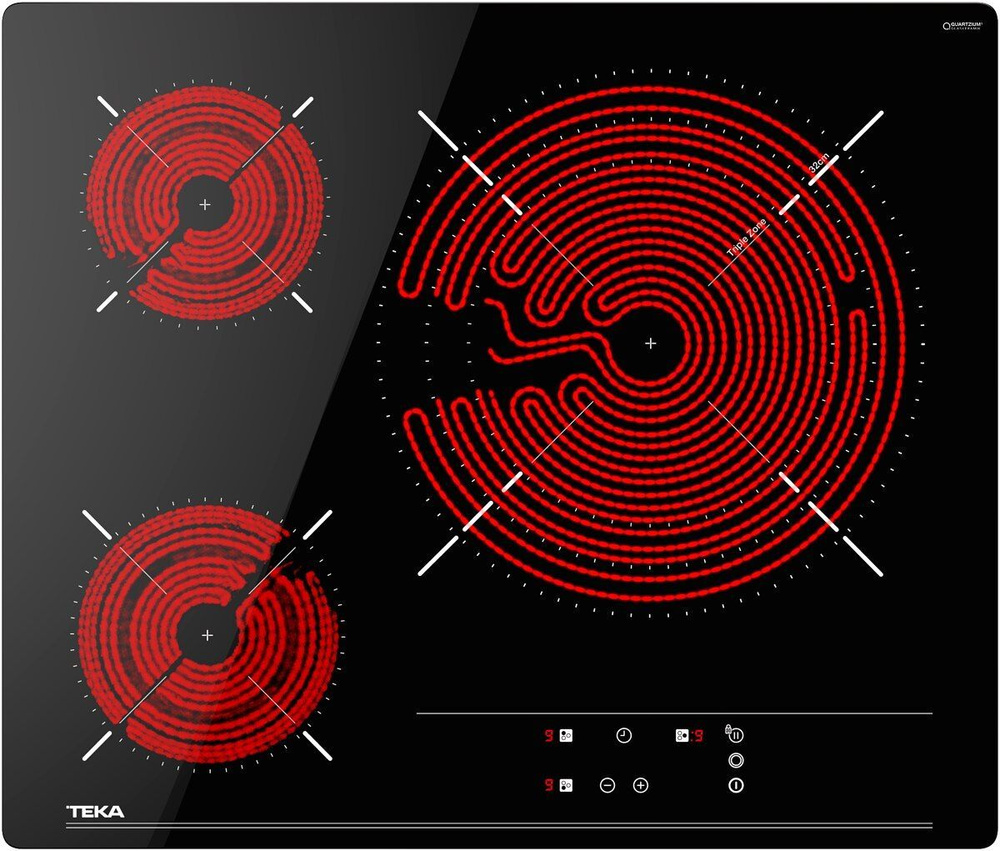 Стеклокерамическая варочная панель TEKA TBC 63632 TTC BLACK, встраиваемая  #1
