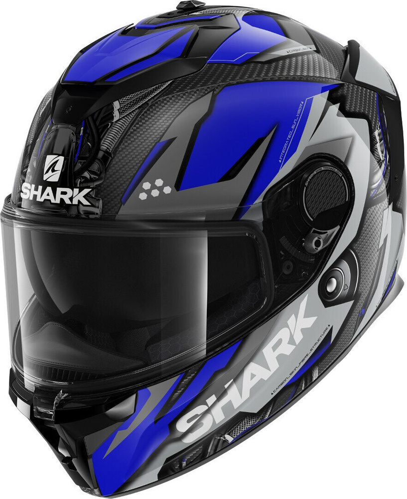 Шлем SHARK SPARTAN GT CARBON URIKAN Black/Blue XL #1