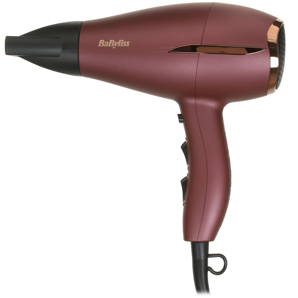 BaByliss Фен для волос 5753PE 2200 Вт, скоростей 2, кол-во насадок 1, бордовый  #1